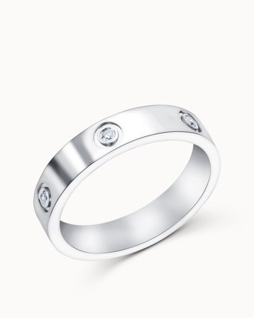 Alliancering Molly 950 Platin - Forlovelsesringe & Vielsesringe hos Vanbruun