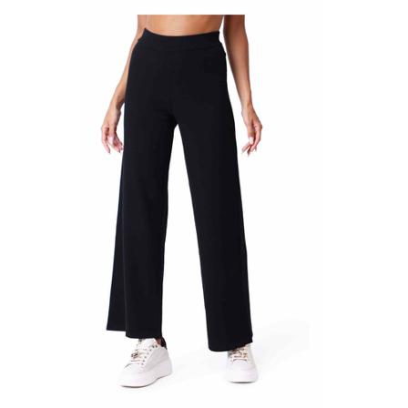 Maliparmi, Wide Trousers Zwart, Dames, Maat:M