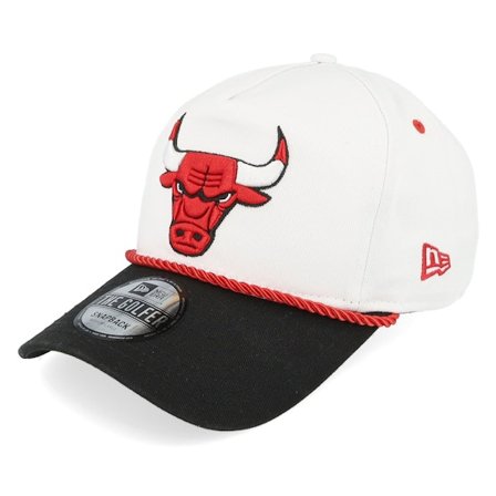 New Era - NBA Weiss adjustable Cap - Chicago Bulls Washed NBA Golfer White/Black/red Adjustable @ Hatstore