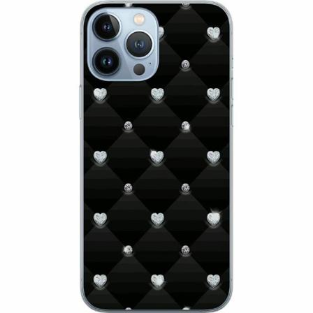 Apple Iphone 13 Pro Max Genomskinligt Skal Bling Heart