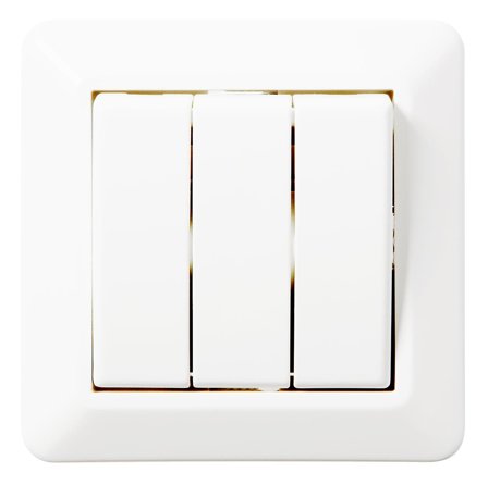 Elko EKO07357 Strømbryter IP20, halogenfri 3 x 1-polet frakobler, Strømbrytere & vegguttak