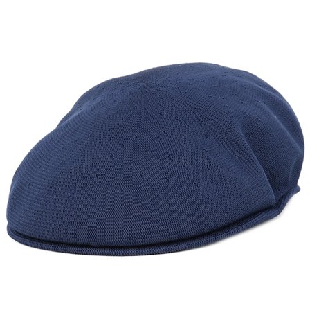 Kangol - Tropic 504 Navy Flat Cap Flatcap Blue Cap - @ Hatstore