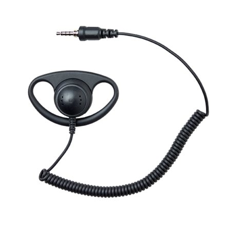 Lafayette Earphone Earhanger On-Ear 3,5 mm 4-pol tillbehör jaktradio Black OneSize