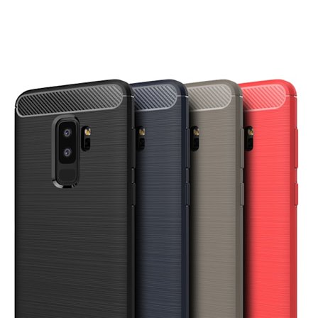 SKALO Samsung S9 Plus Armor Carbon Stöttåligt TPU-skal - Fler färger