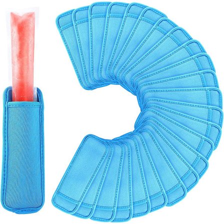 24-pack Ice Pop-ärmar Återanvändbara Popsicle-påsar Frostskydd is