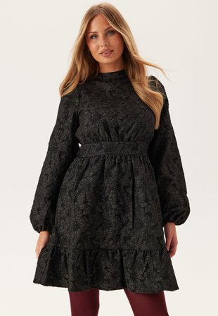 Pieces - Pcorini Ls Short Dress - Black