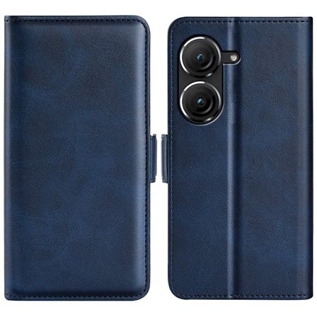 SKALO Asus Zenfone 9 5G Premium Wallet Flip Cover - Blå