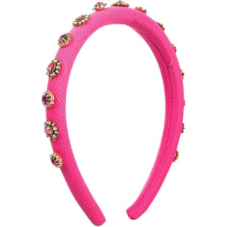 1 stk. Bryllupshårtilbehør Udsmykket Rhinestone Hårbånd Barok Perler Perlebesat Hårbånd Pink