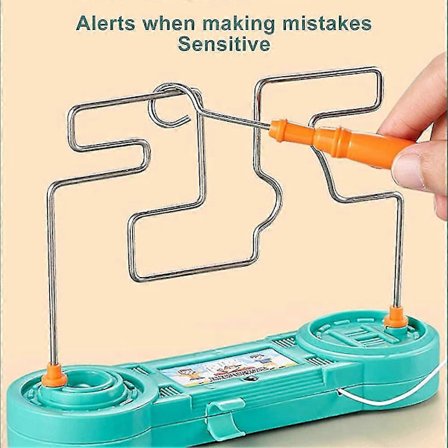 Don't Buzz Wire Spil Bump Maze Legetøj Klassisk Bordplade Puslespil, Wire Ringer Stabil Hånd E -Sy -Sy