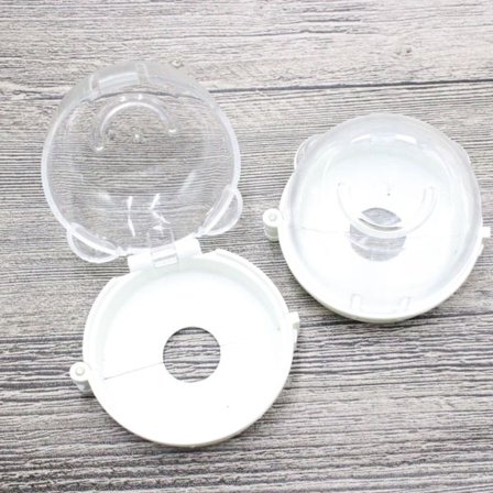 2 stycken vita gasspisbrytare skydd gasreglage skydd