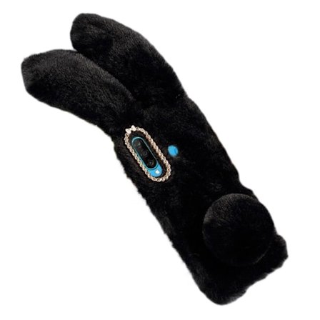 Fluffy Rabbit Huawei P30 Lite skal - Svart