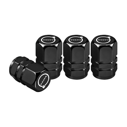 4 stk. Ventildeksler for bilhjul i aluminiumslegering for Volvo Rdesign XC60 XC90 XC40 V50 V60 V40 EX30 S60 C30 V70 S90 AWD