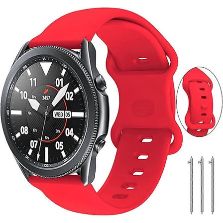 22mm Armbands Kompatibel med Samsung Galaxy Watch 3 45mm Band, Galaxy Watch Band 46mm, 22mm Snabbkoppling Silikonband för Samsung Gear S3 Frontier