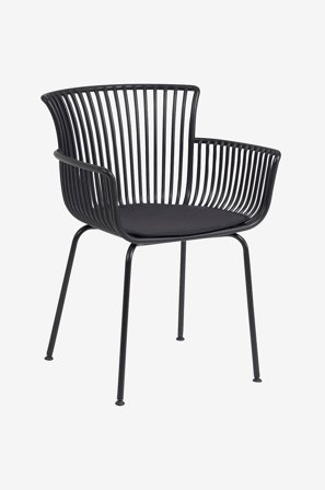 Kave Home - Stol Surpika, 4-pak - Sort - Spisestole - Fra Homeroom