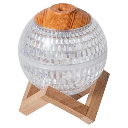 Typ A 350ML Hem Sovrum Kristallkula Luftfuktare Skrivbord Färgglatt Atmosfärsljus ABS Nattlampa