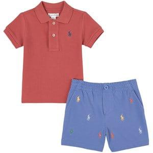 Kids - Ralph Lauren Adirondack Berry Branded T-shirt And Shorts Set 24 Months - Clothing sets - 24 months - Pink