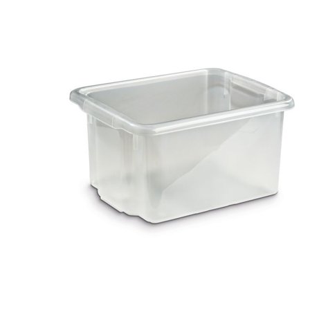 Förvaringsbox 23L, transparent - Lyreco - Skolmöbler och inredning - Förvaringsmöbler - Backar, boxar och korgar