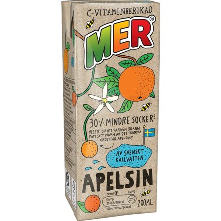 MER Fruktdryck Apelsin 20cl - Lyreco - Kök och servering - Dryck - Drickor