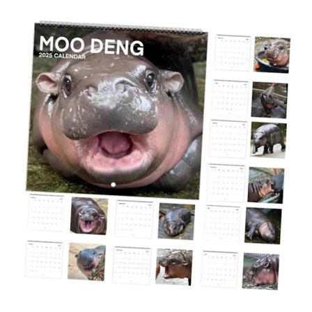 Eläinaiheinen kalenteri 2025, Joululahjakalenteri 2025, Kodin sisustus, Pöytäkalenteri, Kuukausikalenteri toimistoon, makuuhuoneeseen, 