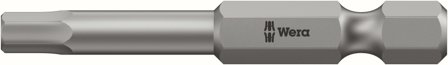 Wera 840/4 Z Bits 50 mm, 1/4" sexkantfäste Storlek 6,0, Borra & mejsla