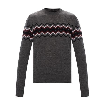 Dsquared2, Perforated sweater Szary, Mężczyzna, Rozmiar: L