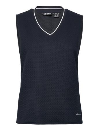 Lds Scramble Vest Vests Knitted Vests Navy Abacus