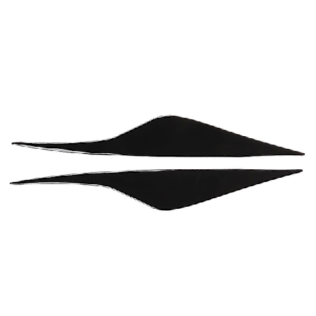 2 stk. Øyenbryn til frontlykt, svart, slitesterk, erstatning for øyelokk til frontlykt for Ford Mondeo Mk4 2007-2013