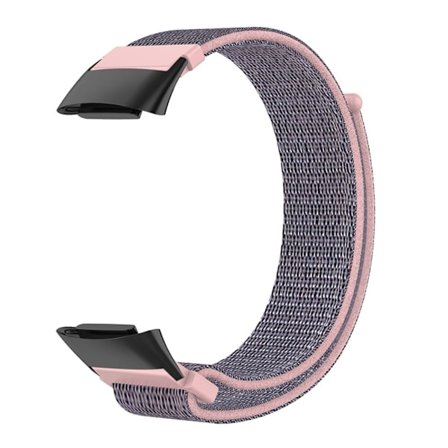 Elastiskt klockarmband i nylon Fitbit Charge 5 - Rosa
