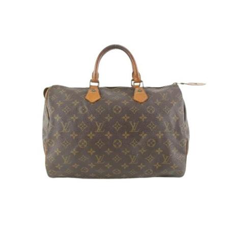 Louis Vuitton Vintage, Pre-owned Speedy 35 Monogram Handbag Bruin, Dames, Maat:ONE Size