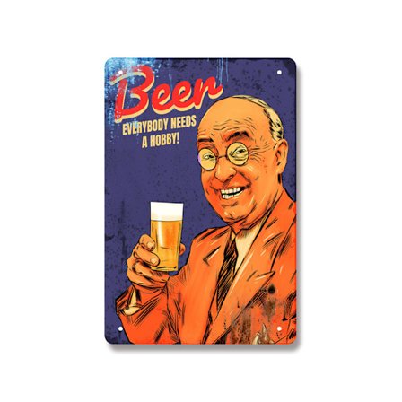 Nostalgisk industriell stil veggdekorasjon stue bar øl dekorativt maleri