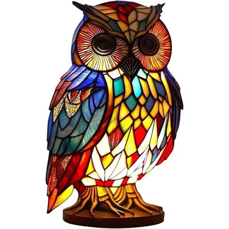 Djurskulptur Bordslampa Serie, Tiffany Glas Djurforma Bordslampa