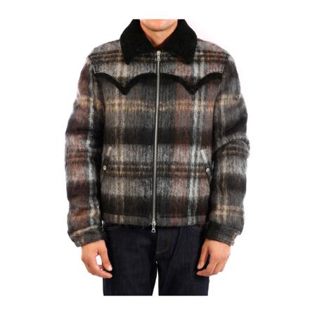 Amiri, Outerwear Jacket W9M04168Pd Grijs, Heren, Maat:L