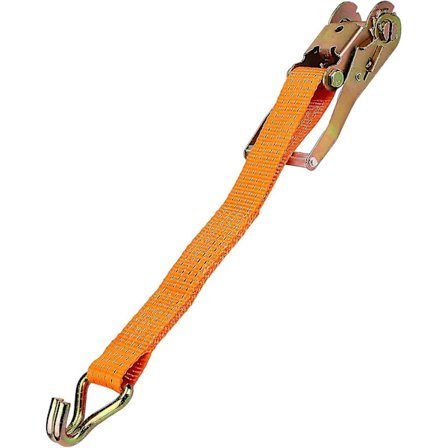 Spændebånd Heavy Duty Cargo Ratchet med Dobbelt Kroge (orange) (1 stk)