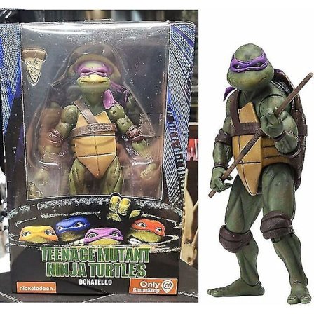 Ninja Turtles 1990 Film 7" Neca Tmnt Teenage Rörliga Leksaker Mutant Actionfigur Gåvor Till Barn Db