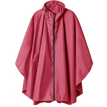 Regnponcho Voksen Vanntett Utendørs med Hette, Poncho Vanntett for Kvinner med Glidelås, Festivalponchoer Vanntett Lang, Vanntette Kapper Pluss 