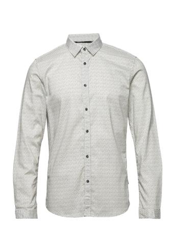 Fitted Print Skjorta Casual Multi/mönstrad Tom Tailor