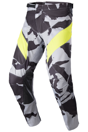 Crosshose Alpinestars Racer Tactical Cast Grau Tarnfarbe/Gelb Fluo 30