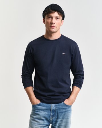 GANT Herren Langarm-T-Shirt (XXXL) Blau