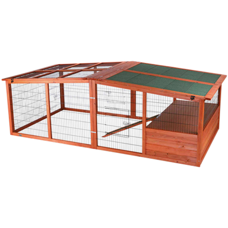 Trixie - Natura Outdoor Run XL overtrekk brun 233×79×116 - Smådyr - Bur og transport - Utebur og beitebur - ZOO.no