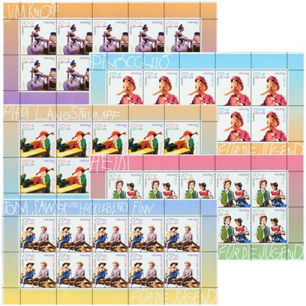 Tyskland Børnefortællinger - Postfrisk sæt 10-ark