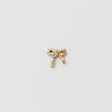 Bling Bow Piercing - 18K GULLBELAGT STERLINGSØLV