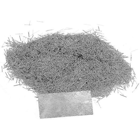 Ruostumattomasta teräksestä valmistettu kiillotusnaulat 0,2 mm/ 0,3 mm/ 0,4 mm/ 0,5 mm x 5 mm magneettisella rumpulla