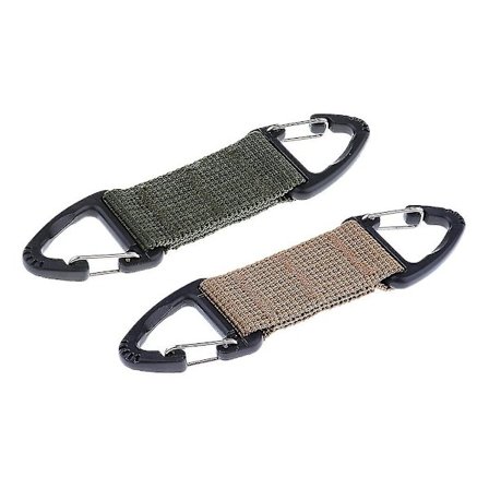 Vandretursbælte Spænde Bjergbestigning Spænde Klip Nøglering, Udendørs Taktisk Nylon Bælte Rygsæk Spænde Dobbelt Punkt Trekant Spænde To Vejs Hurtig 