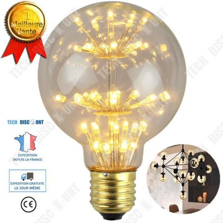 LED-lampa - TD - Tungsten - E27 - 1.6W - Varmt ljus - Antikglas