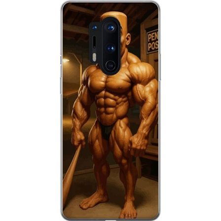 Yhteensopiva Puhelinkuori OnePlus OnePlus 8 Pro Italialainen Brainrot träfigur