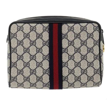 Gucci Vintage, Pre-owned Leather gucci-bags Blauw, Dames, Maat:ONE Size,leer