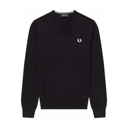 Fred Perry Round-neck Strik Blå, Herre Strik, Størrelse: 2XL