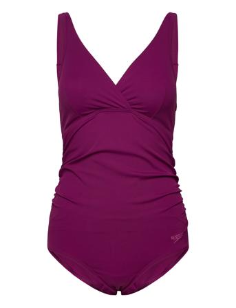 Womens V Neck Maternity U Back Purple Speedo