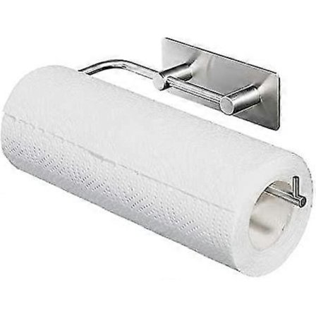 Talouspaperiteline, itseliimautuva ilman porausta, seinäteline talouspaperille liimattavaksi, ruostumaton teräs matta -FQ-