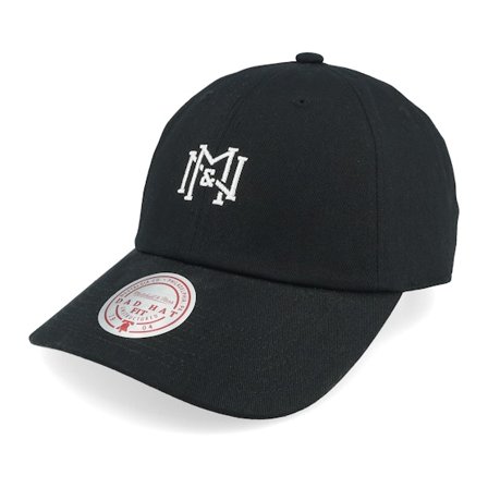 Mitchell & Ness - Svart unconstructed Caps - Own Brand Icon Black Dad Cap @ Hatstore